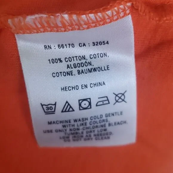 Anthropologie Meadow Rue Orange T-Shirt Size Small - Picture 8 of 8